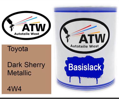 Toyota, Dark Sherry Metallic, 4W4: 1L Lackdose, von ATW Autoteile West.